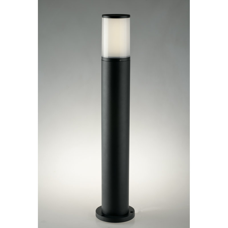 Dark Grey Integrated LED Metal Bollard Light
