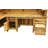 Naithen L-Shaped Wood Reception Desk with Filing Cabinet