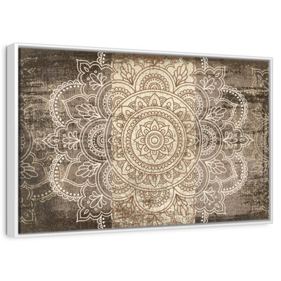 Mandala sur bois