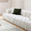 Coussin modulaire 112,60 po blanc 100% polyester-129578960