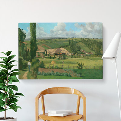 Landscape At Les Patis by Camille Pissarro - Wrapped Canvas
