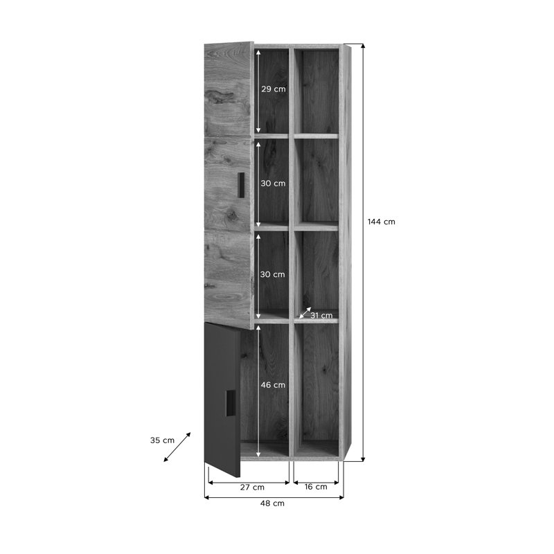 Urick Wall Bathroom Cabinet