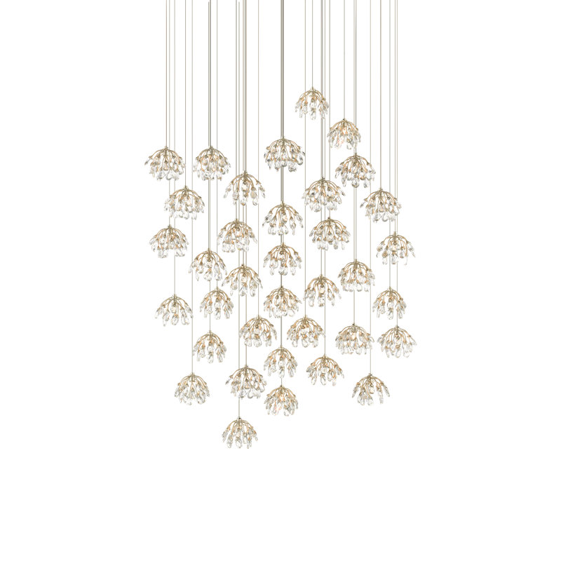 Luminaire suspendu en cristal à 36 lumières