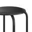 Ensemble de 6 tabourets empilables avec sièges rembourrés, tabourets empilables rembourrés de hauteur standard de 17 pouces avec surface en cuir, tabourets gigognes ronds portables pour la cuisine intérieure / extérieure, couleur assortie, paquet de 6-251541886