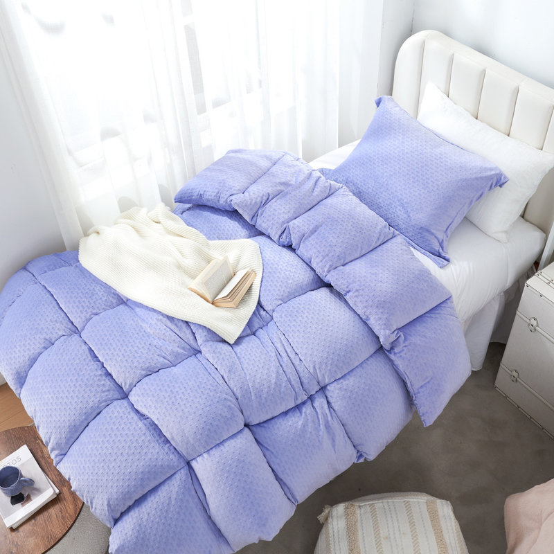 Crazy Thick - Coma Inducer Oversized Comforter Set - Baby Lavender, Twin Extra Long Comforter + 1 Standard Sham