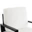 Chaise d'appoint rembourrée, fauteuil en velours avec structure en bois massif, chaises de salon avec pieds en métal pour fauteuil de lecture pour balcon, salon et chambre à coucher, blanc-1985148860