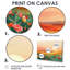 «Flower Meadows At Sunset II - Landscape Mountains», art mural-273631775-273631763