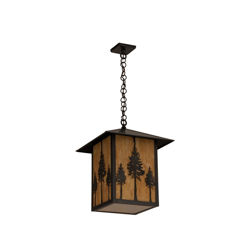 Gurutz 1 - Light Craftsman Brown Lantern Pendant