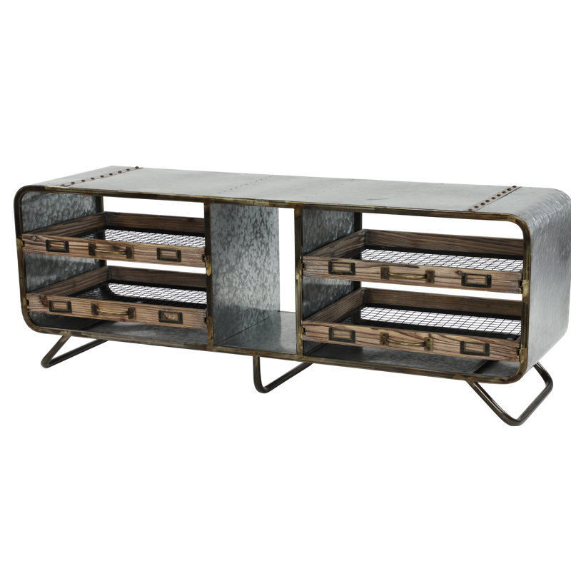 Banc de rangement en métal Rainey