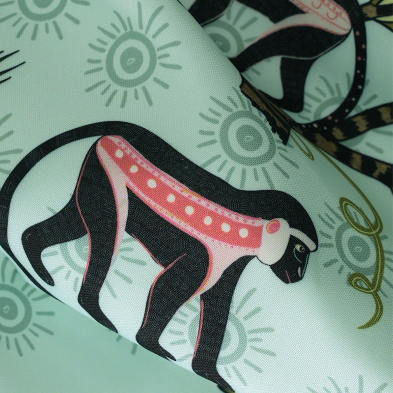 Monkey Palm Outdoor Fabric, Oasis