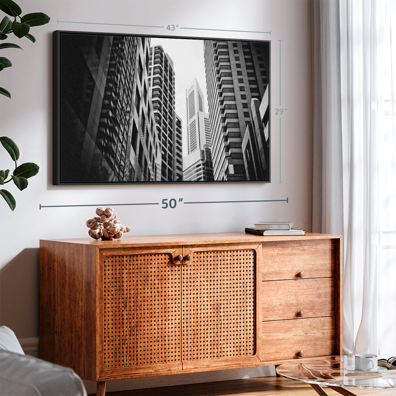 «Skyscraper Buildings Wall Art», H 29 po x l 43 po