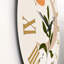 Lune géométrique abstraite avec feuille I - horloge murale moderne-60327513