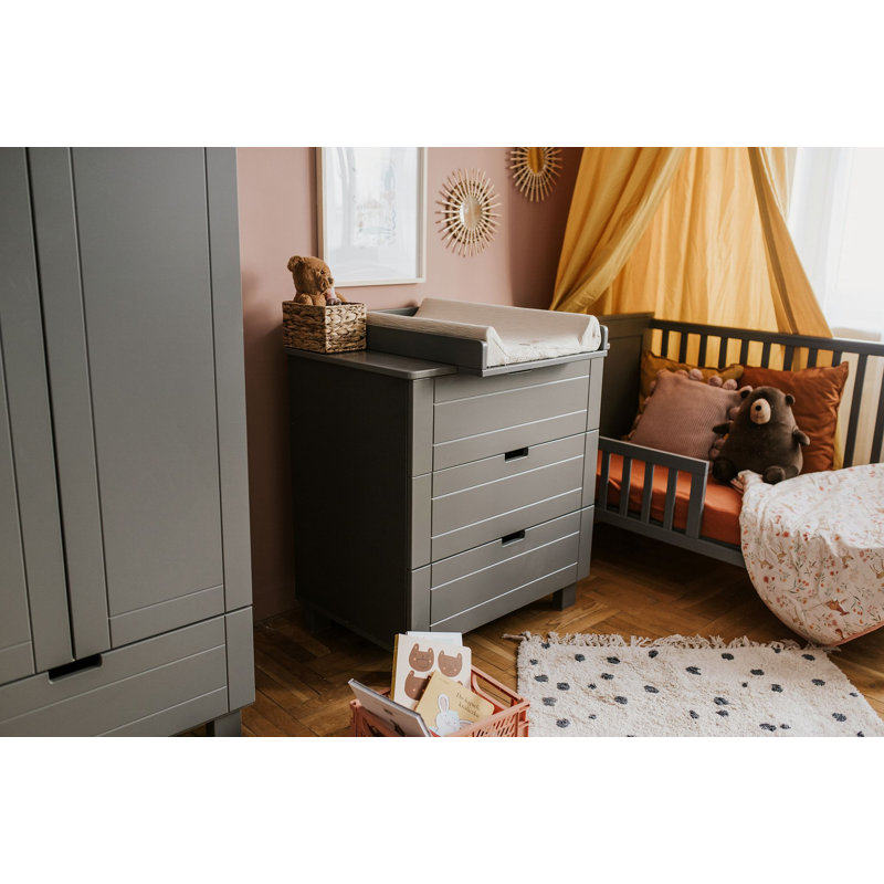 Funkhouser Chest of Drawers with Changing Tray, Graphite