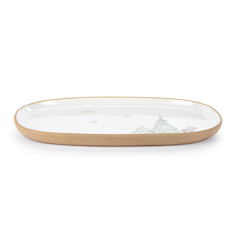 Christmas All Around Oval Platter - 15.5X11in