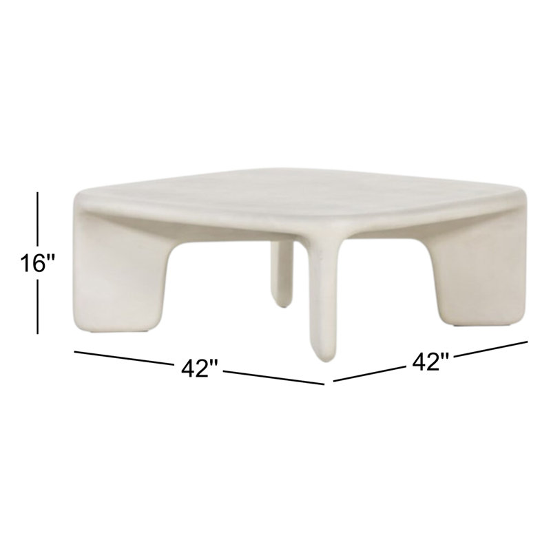 Dante Coffee Table, White