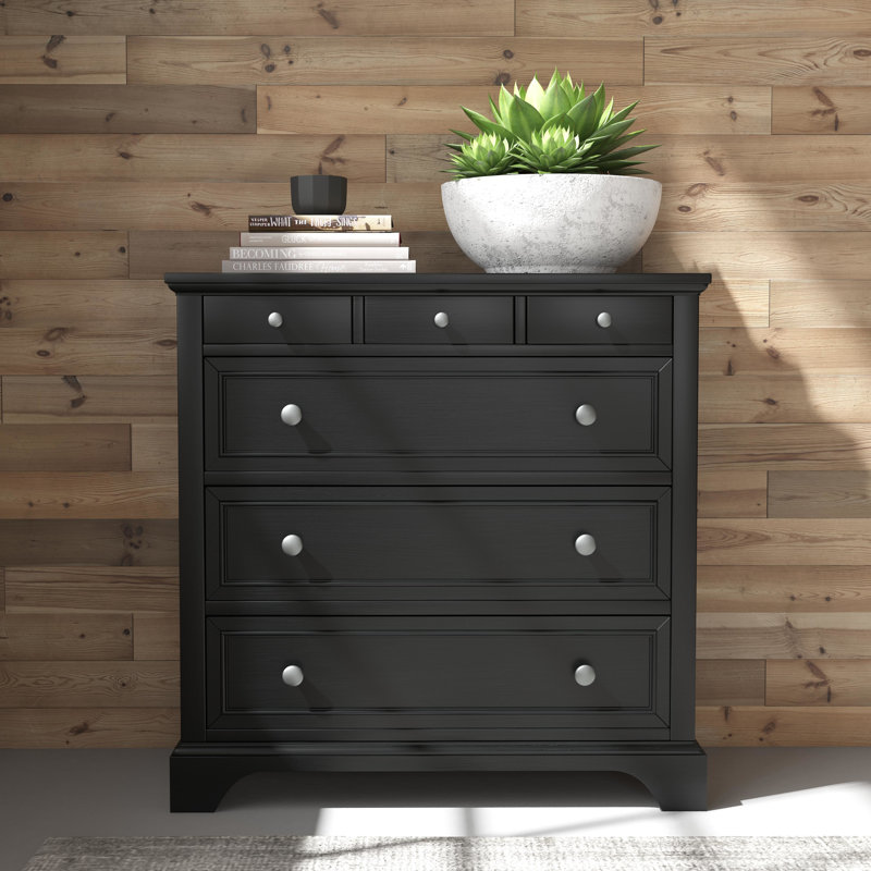 Mosqueda 36'' W 4 - Drawer Dresser, Ebony