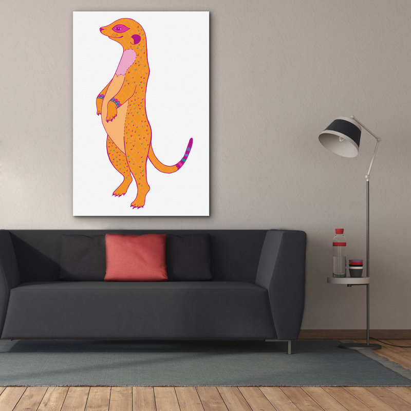 «Happy Meer» par Hello Angel, art mural sur toile, 12 po x 18 po, H 60 po x l 40 po x P 1,5 po