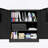 Heavy-Duty Metal Storage Cabinet With Lock, Adjustable Shelves, And 3-Point Security For Garage, Office, Or Home Use.