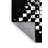 Machine Washable Patterns And Textures Modern Checkered Rug in Blue – Black Binding-566694423