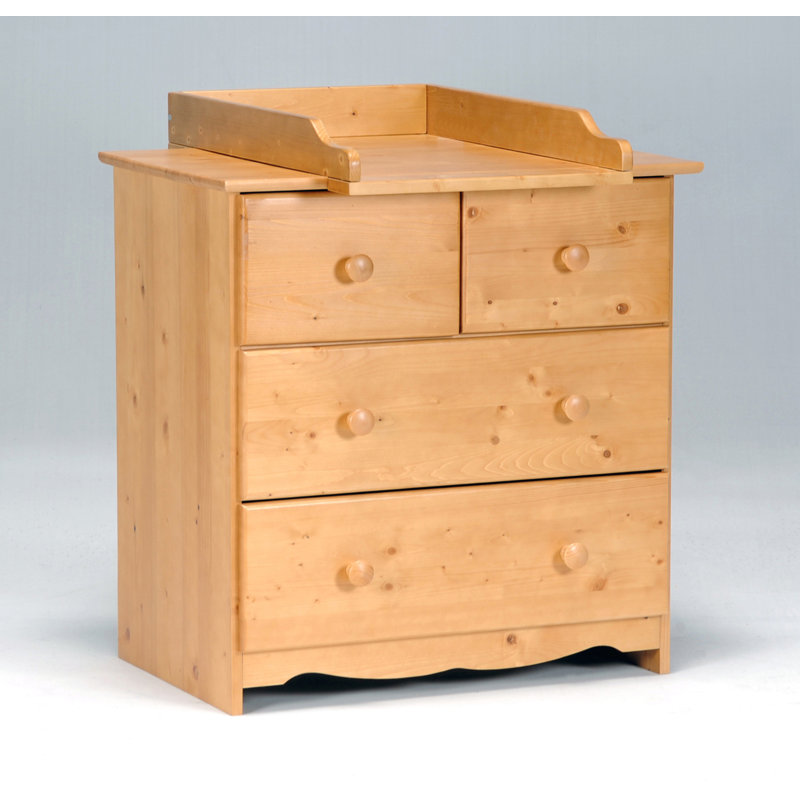 Magdalen Changing Table Dresser, Honey
