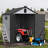 6X8ft Backyard Shed For Tools - Waterproof & Spacious 6*8Ft Plastic Tool Room