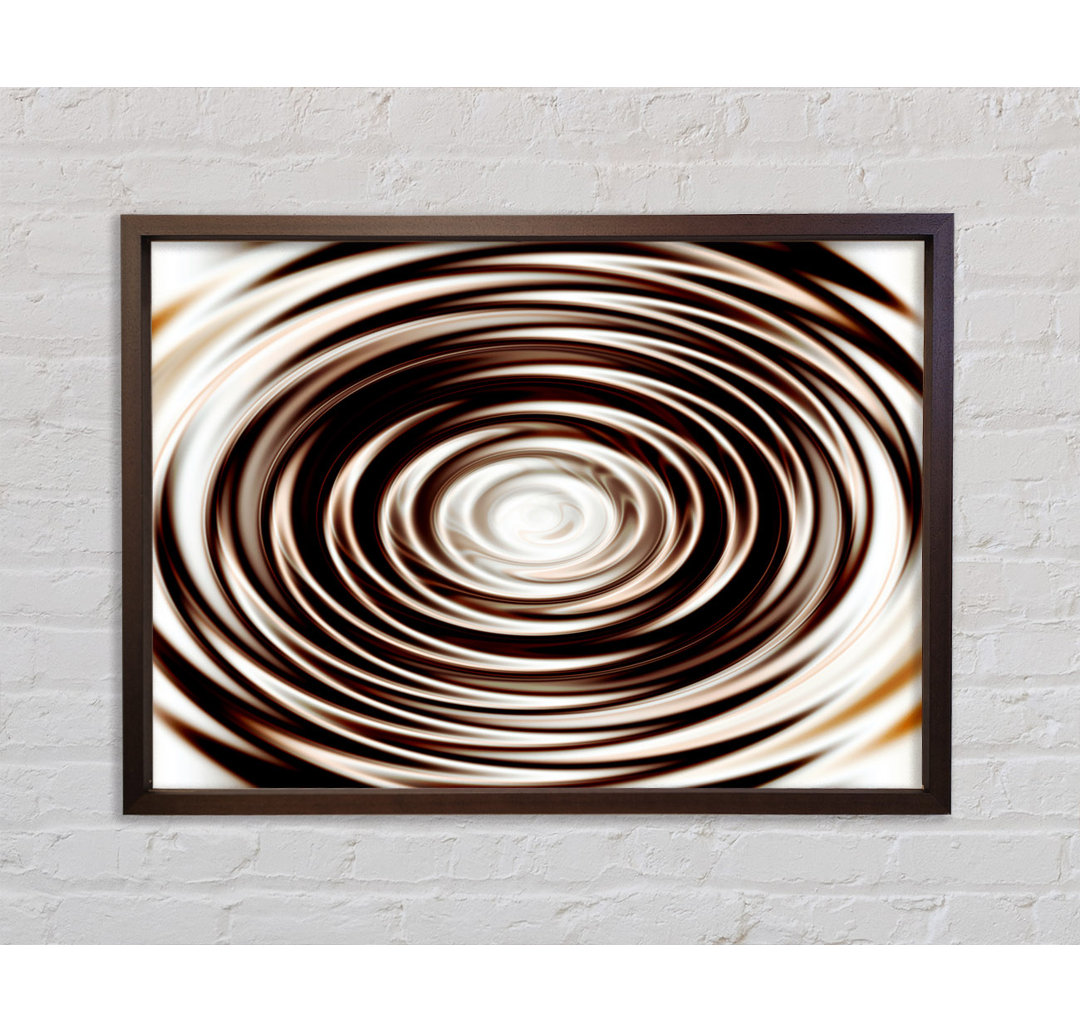 Perfect Chocolate Ripple - Einzelne Bilderrahmen Kunstdrucke auf Leinwand