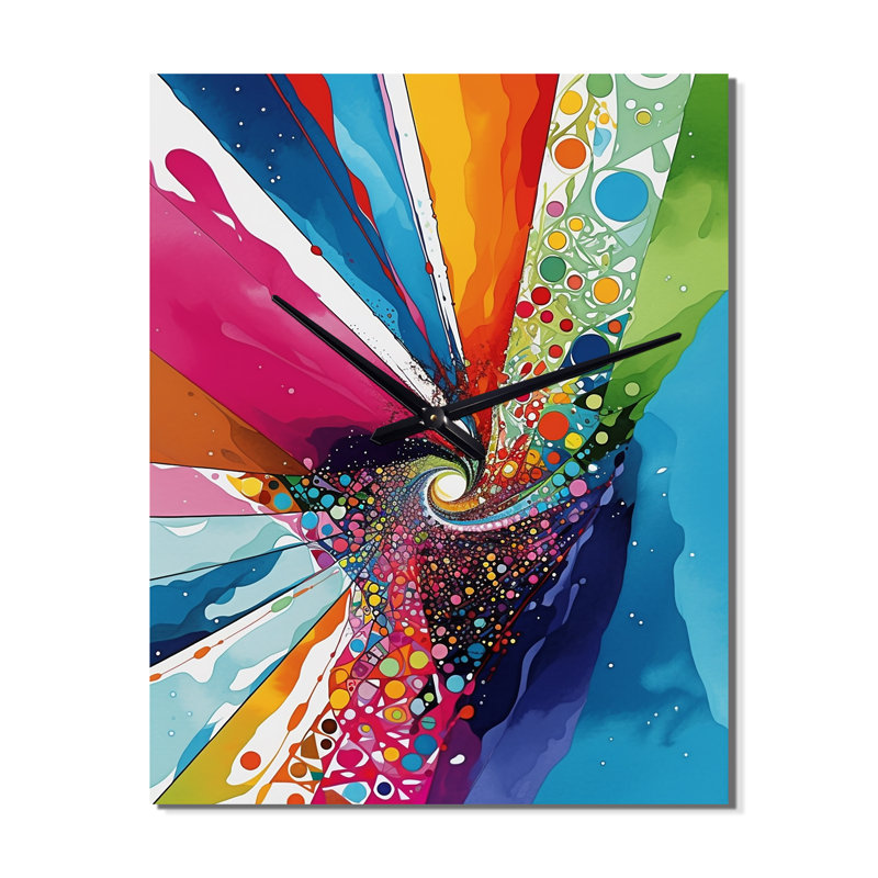 Janelyn - Horloges murales abstraites, H 32 po x l 16 po x P 1 po