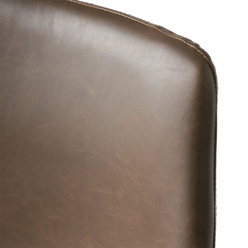 Tabouret de comptoir de style rétro brun de 24 pouces (ensemble de 2), Tabouret de comptoir (siège d'une hauteur de 24 p