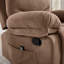 Fauteuil inclinable manuel moderne en chenille avec massage à 8 points et chaleur, fauteuil inclinable et pivotant pour petit salon-130770869