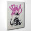 Gangsta Rat Wall Graffiti - Wrapped Canvas-19042567