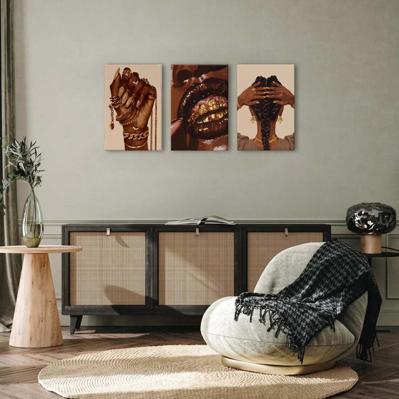 3 Piece Wrapped Canvas Wall Art