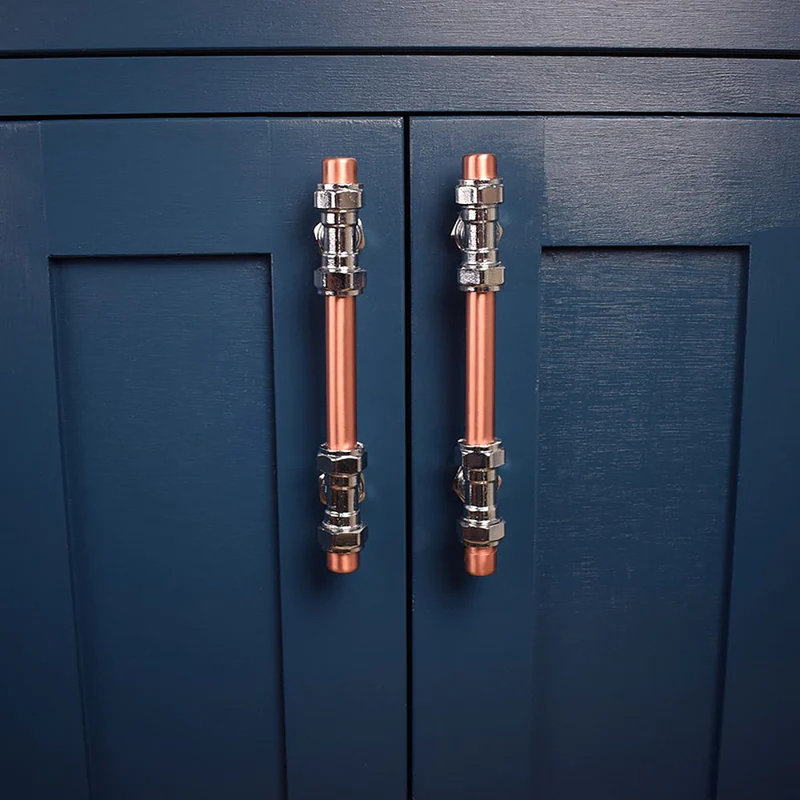 Chrome And Copper Handle - T-Shaped