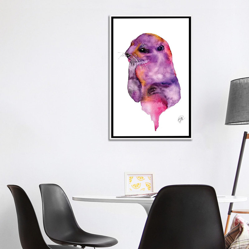 Animals, 40" H x 26" W x 1.5" D, White Framed Canvas
