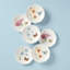 Ensemble d'assiettes florales 6 pièces Lenox 817046 Butterfly Meadow, 3,05 lb, blanc