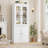 71.2" H Classical Revival Bookcase with Glass Door-1922113263