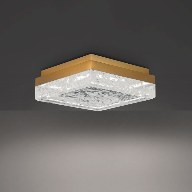 Whisper 1 - Light LED Flush Mount, Aged Brass