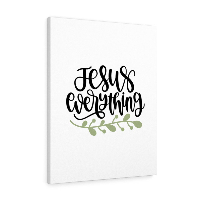 «Jesus Jesus», art textuel sur toile tendue, H 30 po x l 24 po x P 1,25 po