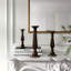 18'' H Wood Tabletop Candlestick-472165292