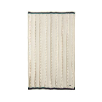 Lacoste Cable Cotton Throw 50X70
