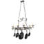 53" Long Laramie 8 Light Pot Rack