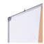 Combo de tableau blanc 48 "x 36" effaçable à sec avec babillard en liège et cadre en aluminium - Ensemble d'organisation de bureau mural