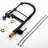 Heavy Duty Commercial Kitchen Faucet - Single Handle Pre-Rinse Matte Black Washer Sink Seal-906173282