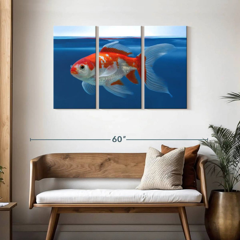 Aquarium Brampt Shubunkin poisson rouge, H 28 po x l 45 po