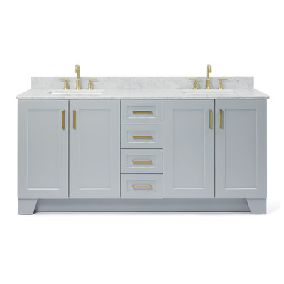 ARIEL TAYLOR 73 IN DOUBLE RECTANGLE SINK VANITY 2