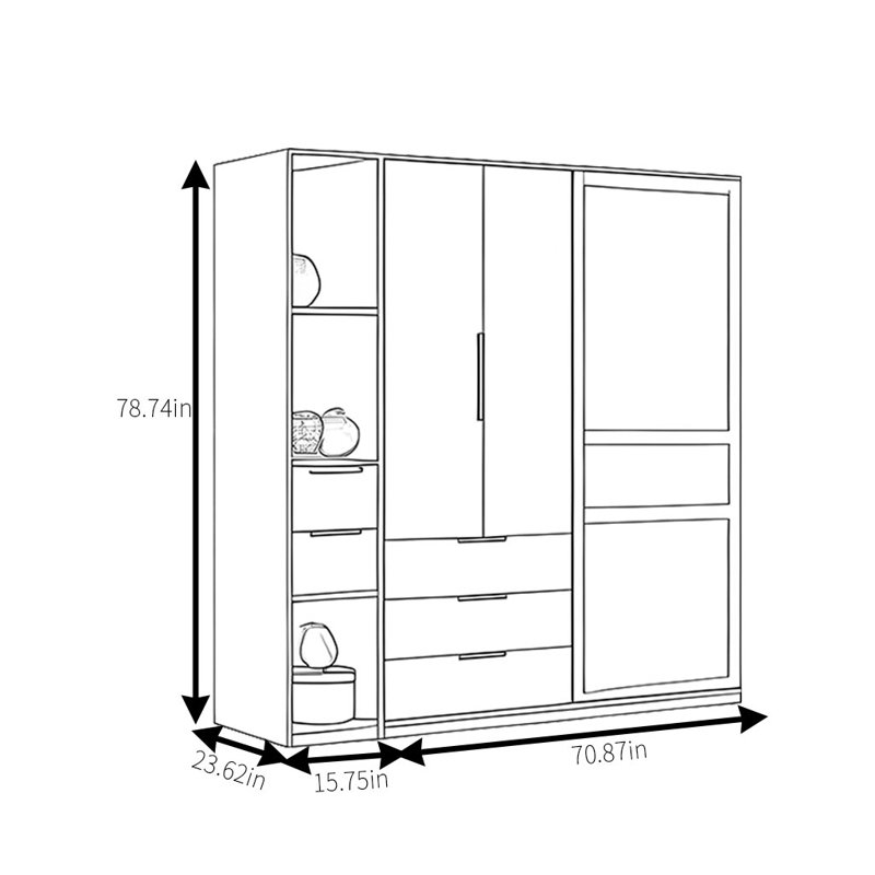 Loken, H 78,74 po x l 86,61 po x P 23,62 po