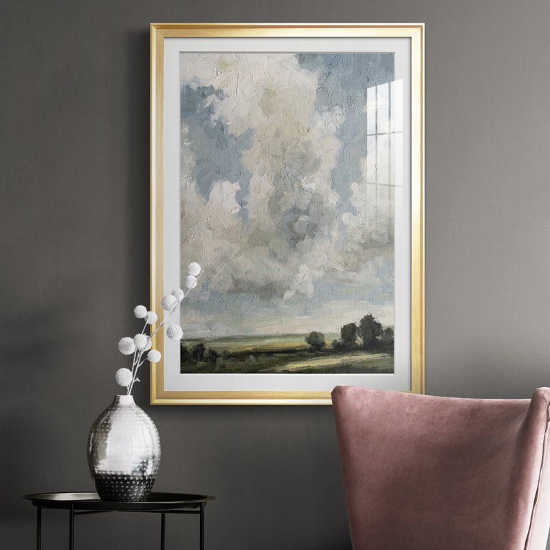 Gathering Clouds - reproduction de cadre photo, H 30,5 po x l 22,5 po x P 1 po, Cadre doré