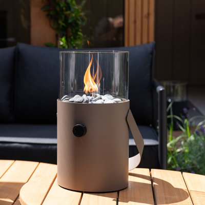 Himanshu Metal Propane Outdoor Tabletop Fireplace with Flame Guard