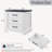 22.5'' W 3-Drawer Farmhouse Nightstand With Charging Station-771809960