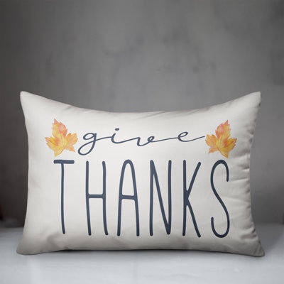 Give Thanks Lumbar Pillow Cover