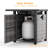 45 Inch 50,000 BTU Rectangular Wicker Fire Pit Table Propane Gas Fire Pit Table for Outside Patio-2127104623-2127104621